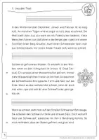 Vorschau - Arbeitsblätter - Lesetraining/Leseförderung - Schnee (Klasse 2) - Seite 3