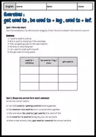 Vorschau - Arbeitsblätter - Exercises: get used to, used to + ing, used to + infinitive - Seite 3
