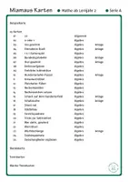 Vorschau - Arbeitsblätter - Miamaus Karten: Mathematik ab Klasse 2 - Deckblatt