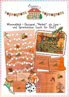 Vorschau - Spiele - Wimmelbild-Quizspiel „Herbst“ – Wortschatz- und Sprechtraining mit Wimmelbild (Auch für DaZ / Klasse 1–4) - Deckblatt