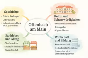 Vorschau - Arbeitsblätter - AB mit Fragen zum Thema "Offenbach am Main" + Lösungsblatt + Mindmap + Infografik - Seite 2