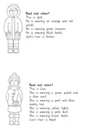 Vorschau - Arbeitsblätter - Read and Colour: Winter Clothes – Lese-Mal-Aufgabe (Englisch) ab Klasse 3 - Seite 2