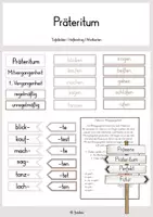 Vorschau - Stundenentwürfe - Präteritum (Tafelbilder, Hefteinträge) - Deckblatt