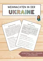 Vorschau - Arbeitsblätter - Weihnachten in der Ukraine - Deckblatt