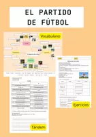 Vorschau - Arbeitsblätter - El partido de fútbol: Vocabulario + Tándem - Deckblatt
