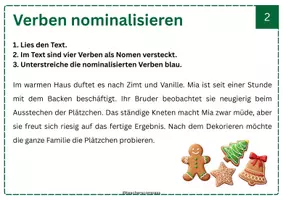 Vorschau - Arbeitsblätter - Adventskalender Deutsch 6.Klasse_Karte 2 - Deckblatt