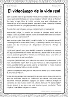 Vista previa - Hojas de trabajo - Lectura y actividades de comprensión | 4º Primaria - página 1