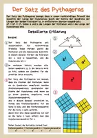 Vorschau - Arbeitsblätter - Einführung - Satz des Pythagoras - Detailierte Beschreibung - Viele Übungsaufgaben - Seite 3