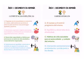 Vista previa - Refuerzo / NEE / Materiales de apoyo - TABLA RESUMEN COMPETENCIAS ESPECÍFICAS Y SABERES BÁSICOS - EDUCACIÓN INFANTIL - página 1