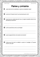 Vista previa - Hojas de trabajo - Lectura con retos de comprensión | 5º Primaria - página 3