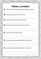 Vista previa - Hojas de trabajo - Texto y ejercicios de comprensión lectora | 5º Primaria - página 3