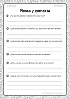 Vista previa - Hojas de trabajo - Lectura divertida con ejercicios para 5º curso - página 3