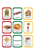 Vista previa - Refuerzo / NEE / Materiales de apoyo - Tarjetas: Vocabulario de Navidad - página 2