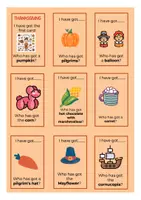 Vista previa - Tarjetas / Manipulativos - I have... who has got? Thanksgiving edition - página 2