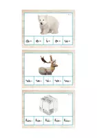 Vista previa - Tarjetas / Manipulativos - Primera sílaba minúscula ligada (invierno) - página 2