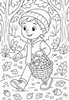 Vorschau - Mal- und Bastelvorlagen - Ausmalbilder Herbst 🍁 | 10 kindgerechte Herbstmotive zum Ausmalen - Seite 2