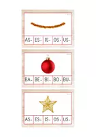 Vista previa - Tarjetas / Manipulativos - Primera sílaba MAYÚSCULA (Navidad) - Portada