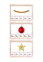 Vista previa - Tarjetas / Manipulativos - Primera sílaba minúscula ligada (Navidad) - Portada