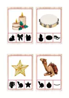 Vista previa - Tarjetas / Manipulativos - Asociación sombras (Navidad) - Portada
