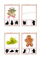 Vista previa - Tarjetas / Manipulativos - Asociación sombras (Navidad) - página 3