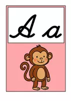Vorschau - Poster - Schreibschrift A-Z. Buchstabenposter mit Anlautbild - Seite 2