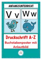 Vorschau - Poster - Buchstabenposter mit Anlautbild - Deckblatt