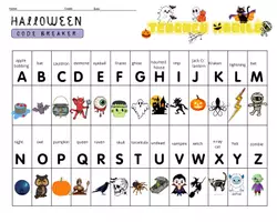 Vista previa - Juegos / Gamificación - Code breakers para Halloween - página 1