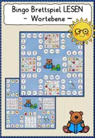 Vorschau - Spiele - Grundwortschatz Lesespiel Bingo-Brettspiel_WORTEBENE - Deckblatt