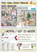 Vorschau - Mal- und Bastelvorlagen - ❄️ Winterfenster - Bastelvorlage (Klasse 3 & 4) / Weihnachten - Seite 1