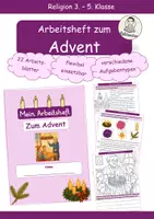 Vorschau - Arbeitsblätter - Arbeitsheft: Der Advent (im Religionsunterricht) - Deckblatt