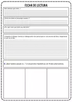 Vista previa - Hojas de trabajo - Modelo ficha de lectura - página 2