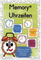 Vorschau - Spiele - Memory® Uhrzeiten - Deckblatt