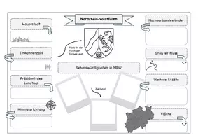 Vorschau - Arbeitsblätter - Steckbrief NRW - Deckblatt
