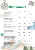 Vorschau - Arbeitsblätter - Wer bin ich? - Geografie-Kartenarbeit - Deckblatt