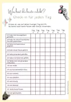 Vorschau - Arbeitsblätter - Gefühle Check in - 7 Tage Journal A4 - Emotionales Lernen LEG - Deckblatt