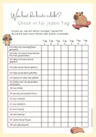 Vorschau - Arbeitsblätter - Gefühle Check in - 7 Tage - Capybara Emotionales Lernen LEG - Deckblatt