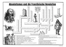 Vorschau - Spiele - Absolutismus und Französische Revolution (Kreuzworträtsel) - Seite 1