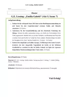 Vorschau - Arbeitsblätter - Emilia Galotti Klausuren Oberstufe – 6 Szenenanalysen mit Erwartungshorizont - Seite 2