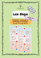 Vorschau - Spiele - Lese-Bingos: Wörter mit st, sp, sch, ch, au, ei, eu - Deckblatt