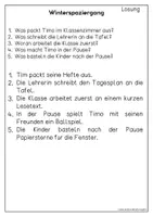 Vorschau - Arbeitsblätter - In der Schule - Freebie für Hefteinträge | Leseverständnis Klasse 1 + 2 - Seite 2