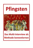 Vorschau - Stundenentwürfe - Pfingsten; Methode: Multi-Interview - Deckblatt