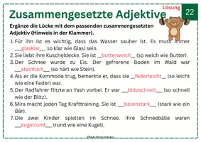 Vorschau - Arbeitsblätter - Adventskalender Deutsch 6.Klasse_Karte 22 - Seite 2
