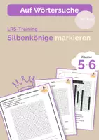 Vorschau - Arbeitsblätter - Silbentrennung – Silbenkönige markieren - Deckblatt