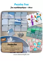 Aperçu - Jeux - Puzzles Trac - Hiver - Jeu Mathématique - Page de couverture