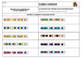 Aperçu - Apprentissages en autonomie - fiche de suivi suites organisées à compléter AB ABC et ABB - Page de couverture