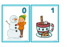 Vorschau - Arbeitsblätter - Zahlenspaziergang, Rechenspaziergang Winter Zahlenraum 10, Rechnen Klasse 1 und Vorschule - Seite 3