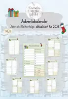 Vorschau - Poster - Aventskalender Reihenfolge 2025 - Deckblatt