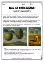 Vorschau - Arbeitsblätter - Surrealismus im Kunstunterricht - Seite 1
