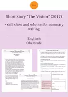 Vorschau - Arbeitsblätter - Short Story "Greyhound Tragedy" + solution texts and skill sheets for summary, analysis & characterization - Deckblatt