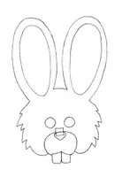 Vorschau - Mal- und Bastelvorlagen - Bastelvorlage: Osterhase - Maske FREEBIE - Seite 2